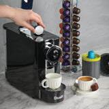 Dualit - Black Cafe Plus Pod Coffee Capsule Machine (Nespresso Compatible Capsule Machine)