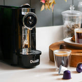 Dualit - Black Cafe Plus Pod Coffee Capsule Machine (Nespresso Compatible Capsule Machine)