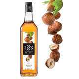 1883 Hazelnut Routin Syrup in 1 litre  bottle - Herbert & Ward Ltd