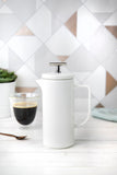 La Cafetière Vienna 8 Cup (960ml) French Press Coffee Maker in Gift Box, Ceramic - White
