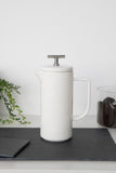 La Cafetière Vienna 8 Cup (960ml) French Press Coffee Maker in Gift Box, Ceramic - White