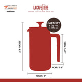 La Cafetière Pisa Latte Cafetiere, Green