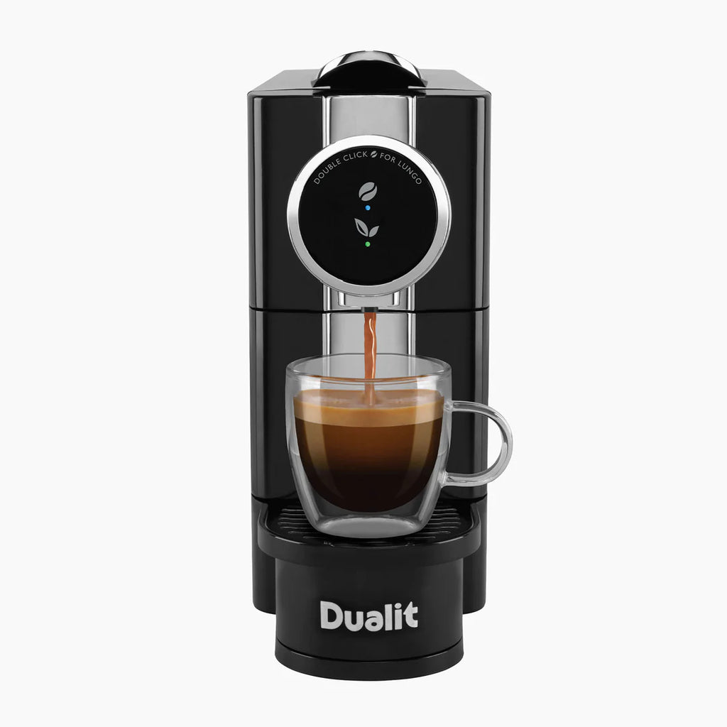 Dualit Black Cafe Plus Pod Coffee Capsule Machine (Nespresso