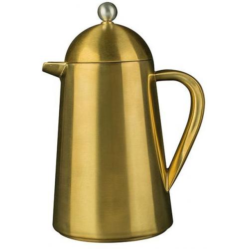 Cafetiere - Double Walled - Brushed Gold - La Cafetiere - Thermique - 3 Cup