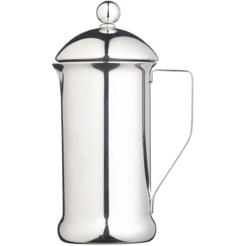 Cafetiere - Single Walled - Polished Stainless Steel - Le'Xpress - 35cl (12oz) 3 Cup