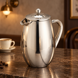 Le'Xpress Double-Walled Stainless Steel Cafetière — 8 Cup / 1L