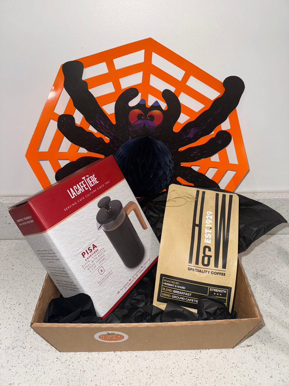 Halloween Hamper- Coffee and 3 Cup Cafetiere