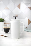 La Cafetière Vienna 4-Cup (480ml) French Press Coffee Maker in Gift Box, Ceramic - White