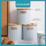 KitchenCraft Storage Canisters, Light Blue, 3 Piece