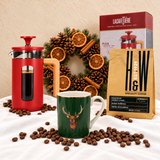 Coffee Hamper- La Cafetière Pisa Red / Coffee & Mug