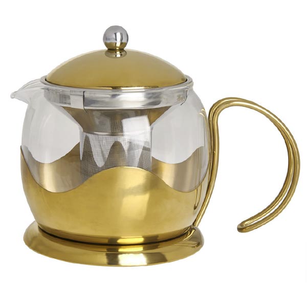 Le Teapot Brushed Gold - Herbert & Ward Ltd