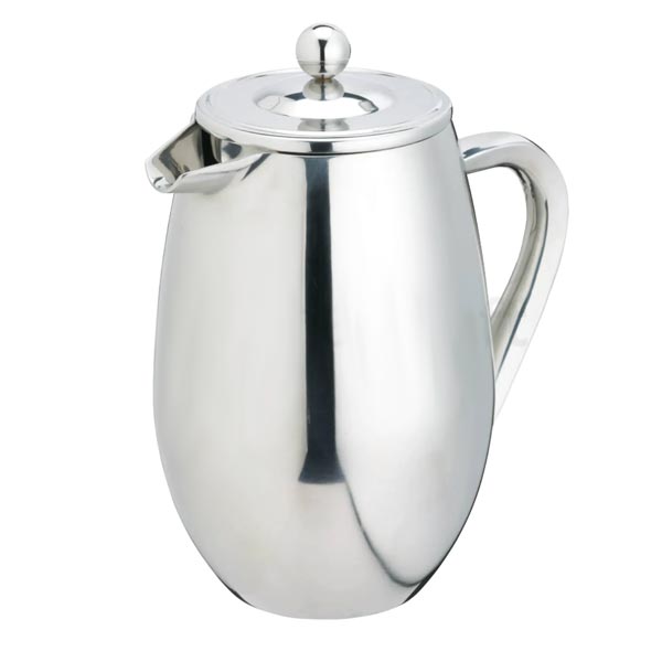 Le'Xpress 8 Cup Double Walled Stainless Steel Cafetiere - Herbert & Ward Ltd