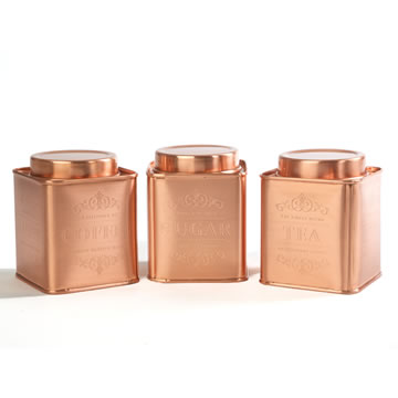 Le’Xpress® Stainless Steel Copper Finish Tins - Herbert & Ward Ltd